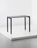 Console, from Cité Cansado, Cansado by Charlotte Perriand, circa 1958, Laminated plastic-covered plywood, painted steel, offered Sep 2013