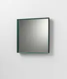 Fontana Arte, Mirror, model no. 1928, circa 1956, Mirrored glass, coloured mirrored glass, painted metal