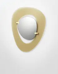 Mirror by Max Ingrand, circa 1958, Coloured glass, mirrored glass, brass, sold Sep 2013
