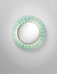 Illuminated mirror by Max Ingrand, circa 1964, Mirrored glass, coloured glass, painted metal, sold Sep 2013