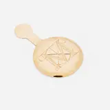 David Adamo, Metropolitan Museum of Art Button, 2012, gold