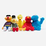 Kaws X Sesame Street, Sesame Street set, 2018, polyester, faux fur, acrylic