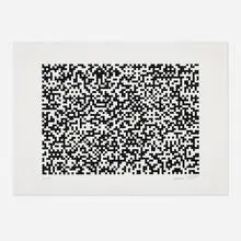 Invader, Binary Code Black, 2008, screenprint