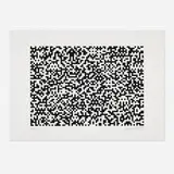 Invader, Binary Code Black, 2008, screenprint