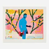 Hyangmok Baik, Adam and Eve, 2022, screenprint in colors on Hahnemühle Cotton Rag