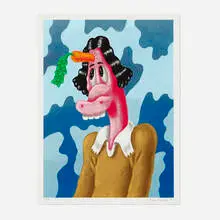 What a Start to the Day by Nicasio Fernandez, 2020, screenprint in colors on Coventry Rag, sold Dec 2024