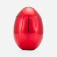 Jeff Koons, Cracked Egg (Red), 2008, aluminum with red glaze