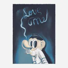Baldur Helgason, Love Me Print, 2020, screenprint in colors