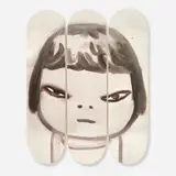 Yoshitomo Nara, Alone in the Wind (triptych)