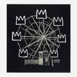 Banksquiat (Black) by Banksy, 2019, screenprint in colors, sold Dec 2024