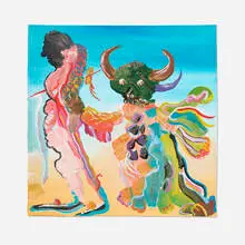 Spanish Painting by Djordje Ozbolt, 2004, acrylic on canvas, sold Dec 2024