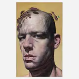 Ian Ingram, Promised Land, 2015, oil and beads on panel