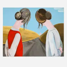 Brian Calvin, The Low Road (God Out West), 2006, acrylic on canvas