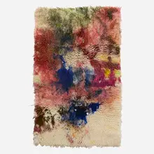 Anna Betbeze, Horizon, 2014, acid dyes, India ink and thread on wool