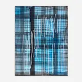 Dashiell Manley, apparent space, rosco73, textured silver, 2013, gouache, ink, watercolor, linen, wood, acrylic sheet, lighting gels, paper, tape and steel