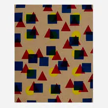 Mateo Tannatt, Untitled (Textile), 2009, screenprint on linen laid to panel