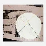 Trudy Benson, Oval Callout, 2012, acrylic, enamel, spray paint and oil on canvas