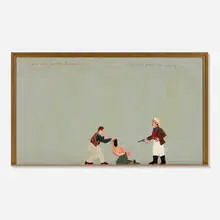 Nicholas Africano, I've Left Him, I Hate Him (Act 1), 1980-81, oil, acrylic, Magna and enamel on Masonite in artist's frame