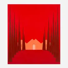 Salomón Huerta, Untitled House (0306), 2003, oil on canvas over panel