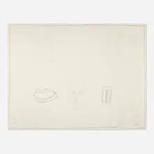 James Brown, Untitled (Three Heads), c. 1985, pencil on paper