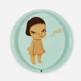 Too Young to Die by Yoshitomo Nara, 2002, transfer-printed porcelain, sold Nov 2024