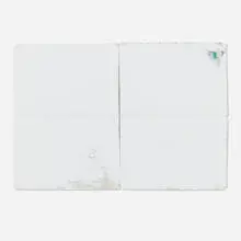 Jean St. Pierre, Am I in Your Midst, 1975, paint on hand-written letters mounted to paper