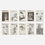 Raymond Pettibon, Collection of ten zines, 1983-89, staple-bound offset lithograph