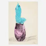 Andy Warhol, Flowers (Hand-Colored), 1974, screenprint with hand-coloring on J. B. Green