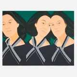 Alex Katz, Grey Ribbon, 1990, screenprint in colors on Arches