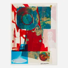 Quarry Local One by Robert Rauschenberg, 1968, offset lithograph in colors, sold Oct 2025