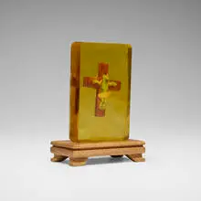 Tribute to Andres Serrano: Crucifrog in Urine by David Gilhooly, 1991, glazed earthenware in acrylic, sold Oct 2025