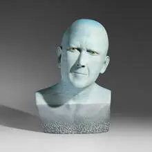 John Woodward, Vacant, 1991-93, acrylic paint on low-fired whiteware