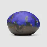 Small Moon by Toshiko Takaezu, c. 2009, glazed porcelain, sold Oct 2025