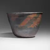 Monumental bell-form planter by Toshiko Takaezu, c. 1967, glazed stoneware, sold Oct 2025