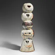 Peter Voulkos, Untitled, 1956, stoneware with glazes and slips
