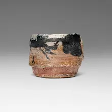 Untitled (Tea Bowl) by Peter Voulkos, 1998, soda-fired stoneware with engobes and slips, sold Oct 2025
