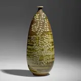 Peter Voulkos, Early and Large vase, c. 1952-53, glazed stoneware with wax-resist decoration