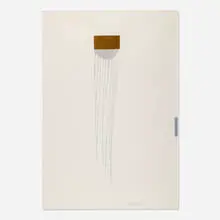 Jun Kaneko, D-98-02-02, 1998, oil stick and ink on paper