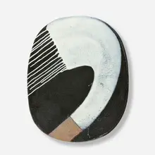 Jun Kaneko, 03-07-17 (Oval), 2003, glazed stoneware