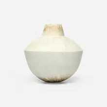 Large Shouldered Pot with Neck by John Ward, c. 1995, glazed stoneware, sold Oct 2025