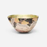 Bennett Bean, Bowl, c. 2000, pit-fired, painted, and gilt earthenware