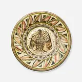 Carl Walters, Plate with eagle, 1949, glazed earthenware