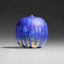 Closed Form (with rattle) by Toshiko Takaezu, glazed porcelain, sold Oct 2025