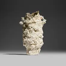 Melting Vessel 5 by Masaomi Yasunaga, 2019, clay, glaze, sold Oct 2025