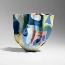 Babs Haenen, Shifted Squares, 1984, porcelain, pigments