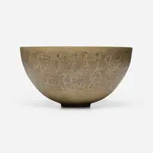 Edwin Scheier, Early and Large bowl, c. 1953, glazed stoneware