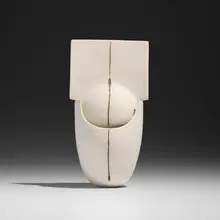 Ruth Duckworth, Untitled, 1990, bisque porcelain in two parts