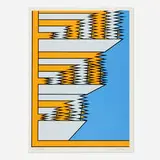 Nicholas Krushenick, Untitled, 1979, screenprint in colors