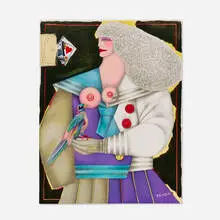 Untitled (for XXe Siècle No. 42) by Richard Lindner, 1974, lithograph in colors, sold Oct 2025