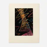 Man Ray, On the Moon, 1967, etching in colors on Lana